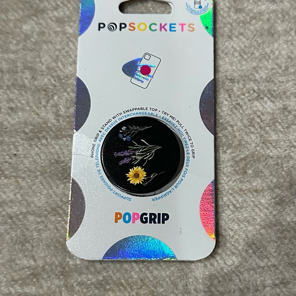 PopSocket Black Grip Cover for Phones